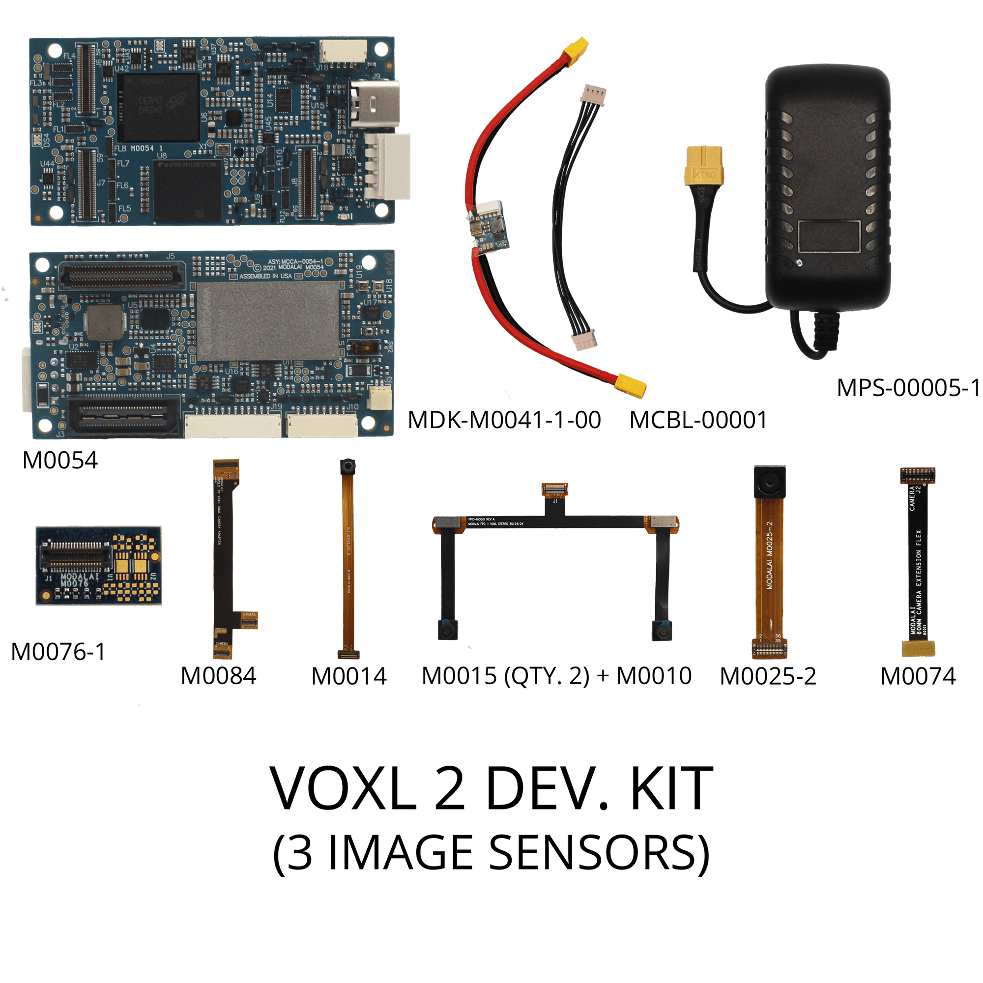 ModalAI, Inc. Dev Kit MDK-M0054-1-01-C3 (Front Stereo, Hires, Tracking) (Beta) VOXL 2