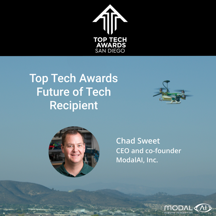 Chad Sweet of ModalAI Named Future of Tech Honoree in 2021 Top Tech Awards