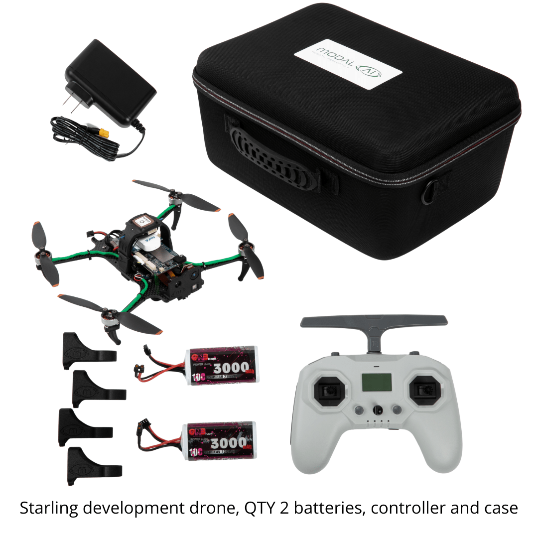 ModalAI, Inc. Drone with 2 Batteries, Controller and Case (BETA) VOXL 2 Starling Indoor and Outdoor SLAM & Autonomy Development Drone