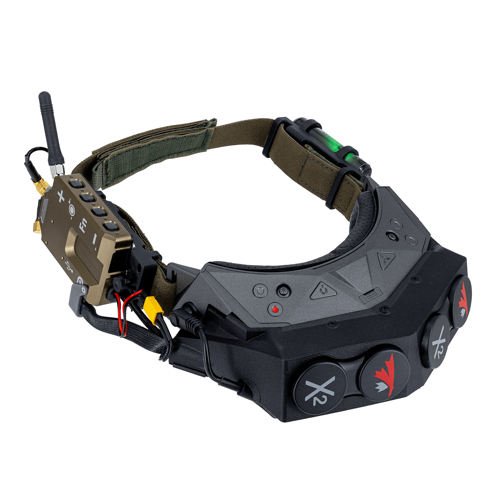 ModalAI, Inc. MVX VRX with Goggles, Straps, DisplayPort to Mini-HDMI Adapter, Battery, and XT60 Y-Cable for Power MVX FPV Video Receiver (VRX)