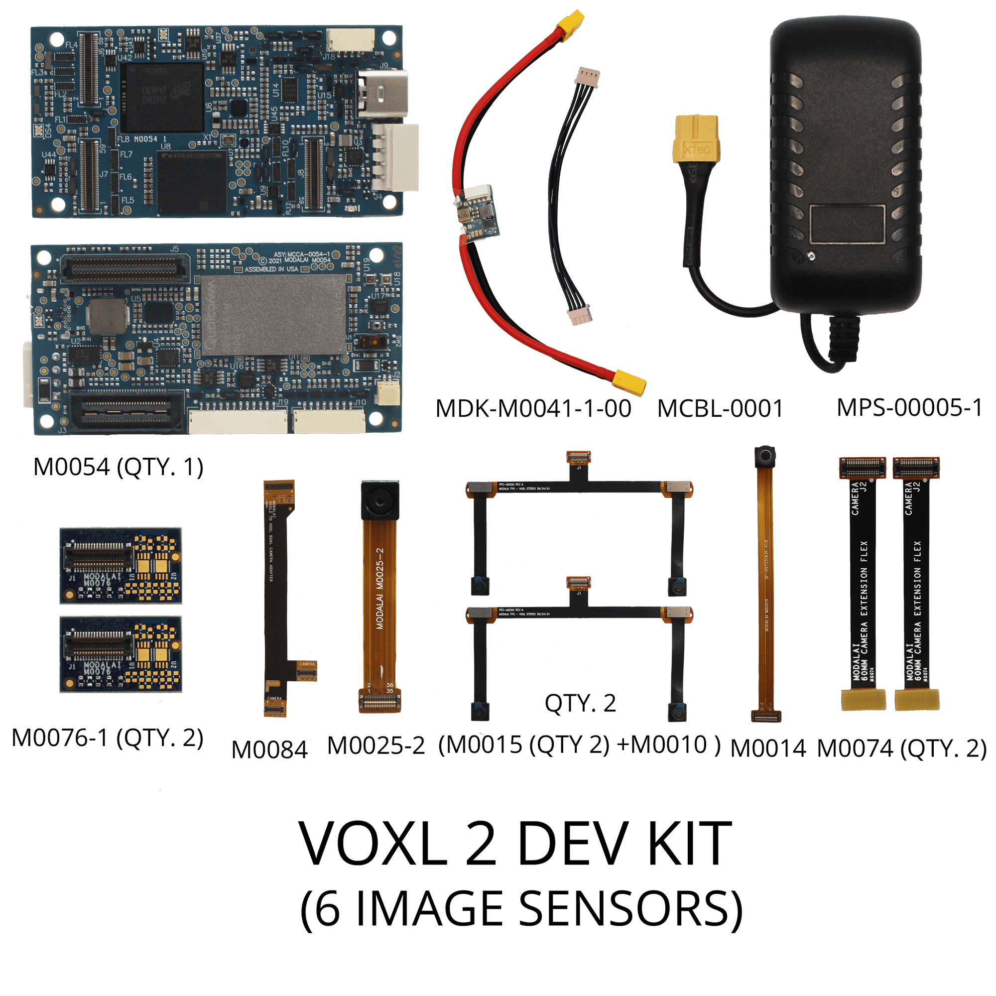 ModalAI, Inc. Dev Kit MDK-M0054-1-01-C11 (Front/Rear Stereo, Hires, Tracking) (Beta) VOXL 2