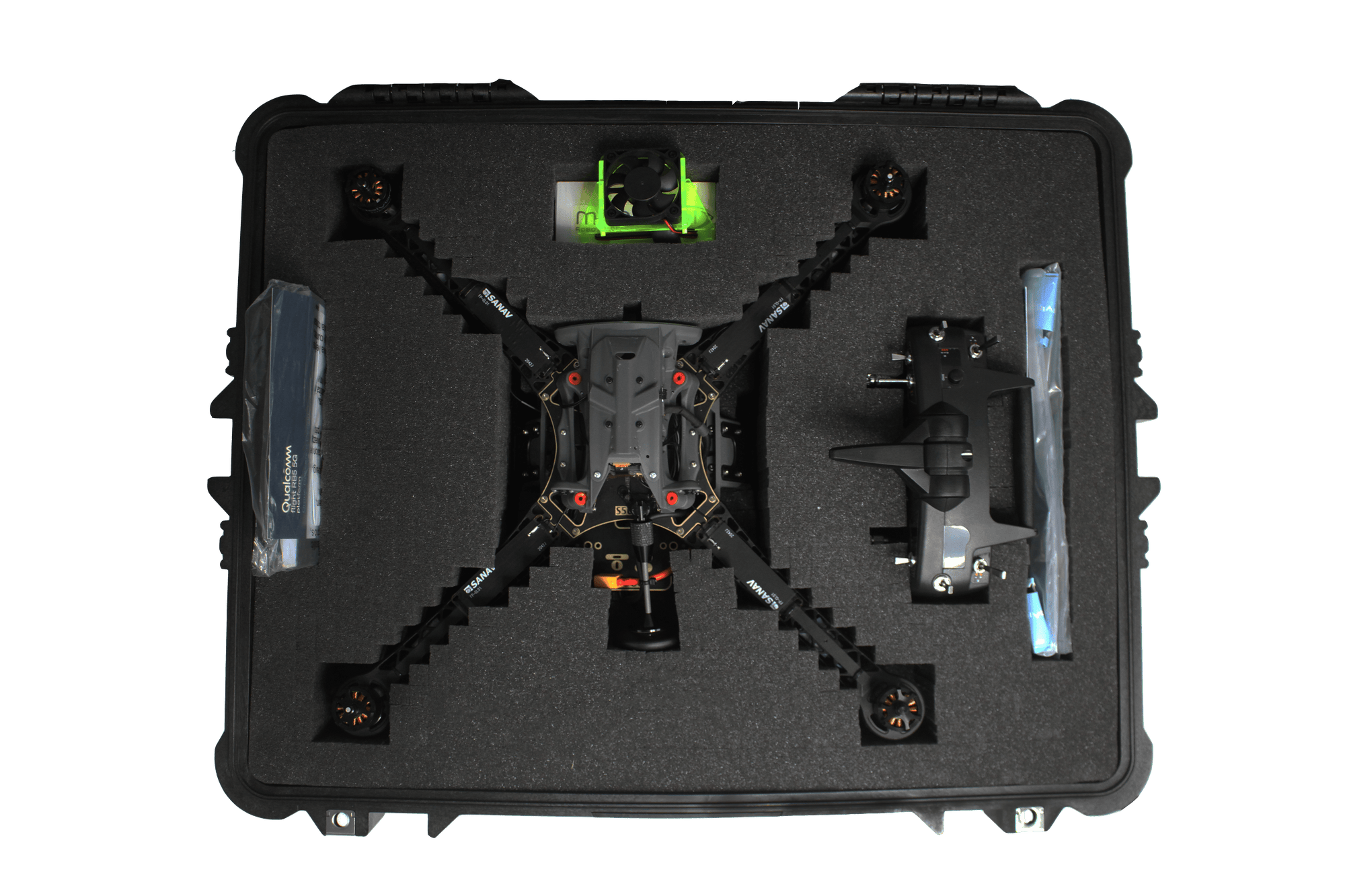 ModalAI Accessory Qualcomm Flight RB5 5G Development Drone Waterproof and Shock Resistant Drone Case with Wheels